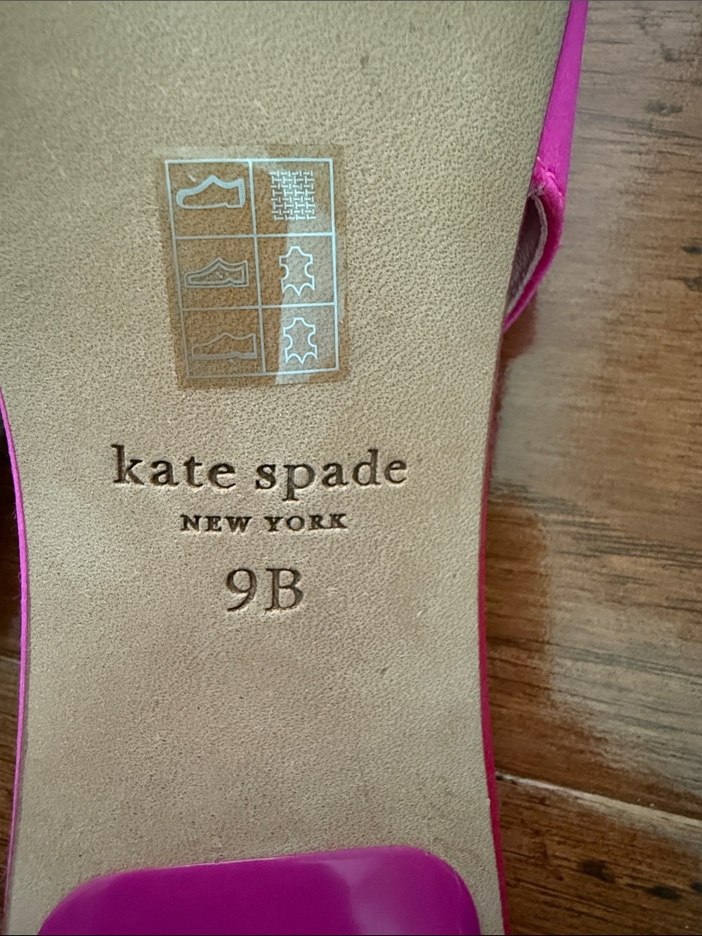 kate spade Hot Pink Crystal-Embellished Slingback Flats - Picture 9 of 10